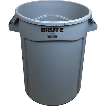 Allpoints Trash Can-32Gal Rnd Gray 136152